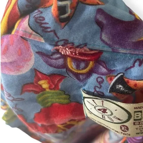 Vintage Bayou Wear Jazz Fest New Orleans Colorful Button Down Shirt size XL